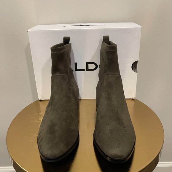 New In Box ALDO Erigori Boots, Olive, Sz 6 - Picture 3 of 4